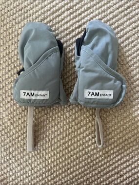 7AM Enfant Kids Mittens in Soft Sage